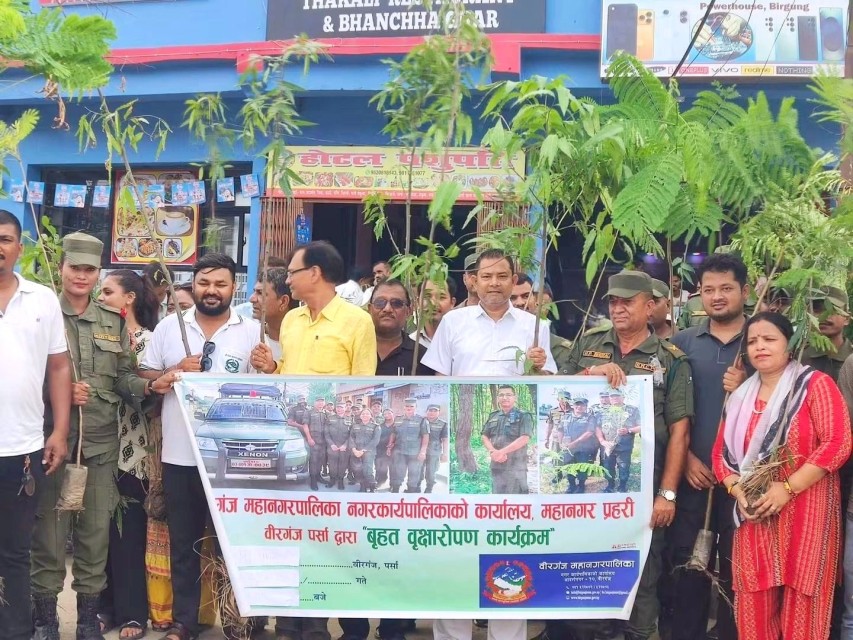 हरित वीरगञ्जका लागि वृक्षारोपण अभियानलाई निरन्तरता : कार्यवाहक प्रमुख आलम