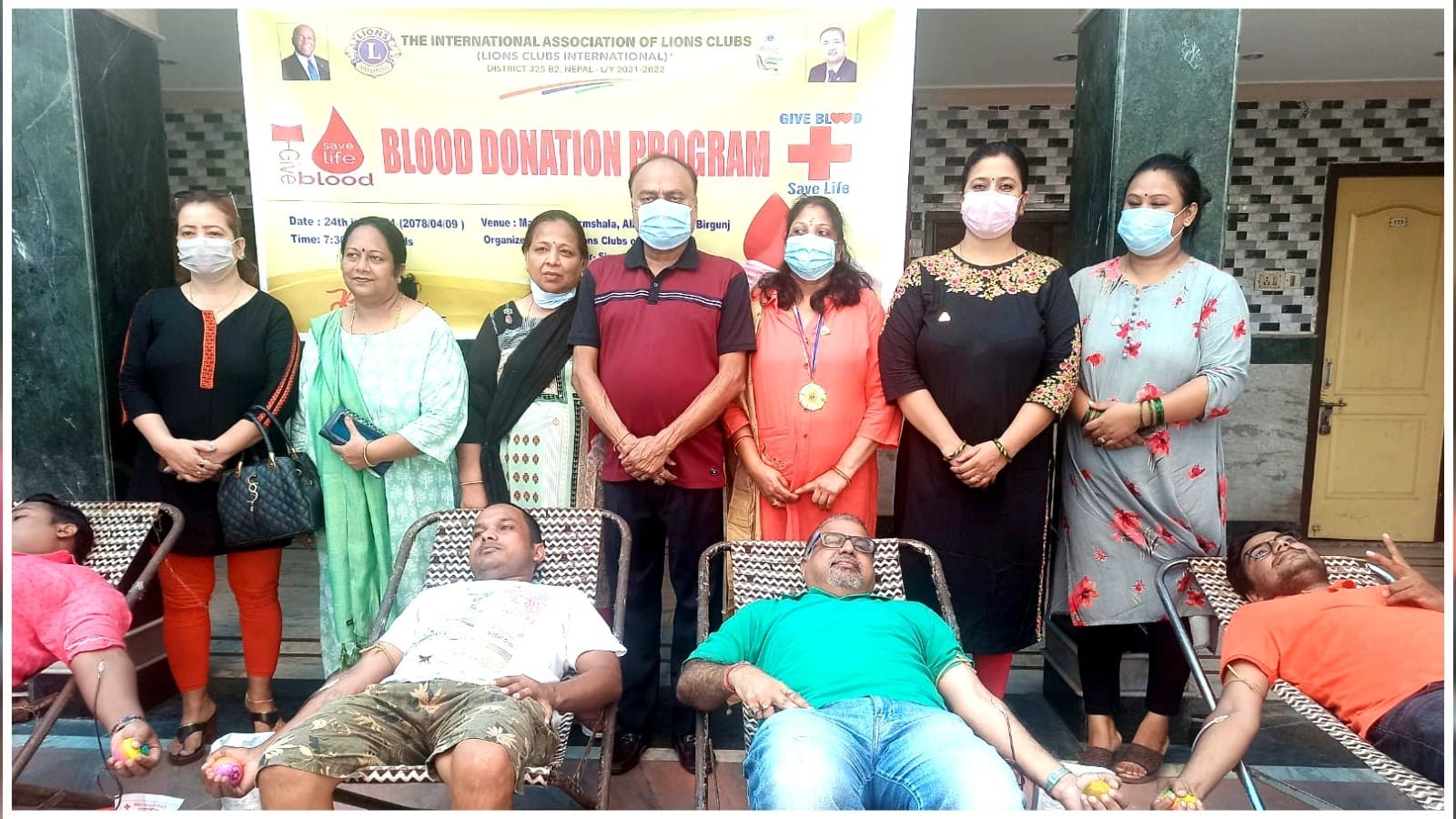 लायन्स क्लबको रक्तदान कार्यक्रममा १३ महिला सहित ८७ जनाद्वारा रक्तदान