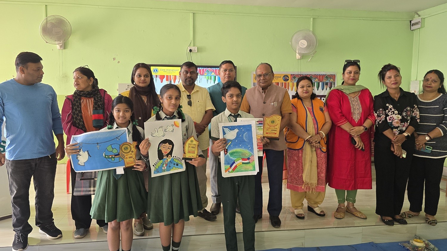 लायन्स पिस पोष्टर प्रतियोगिता सम्पन्न