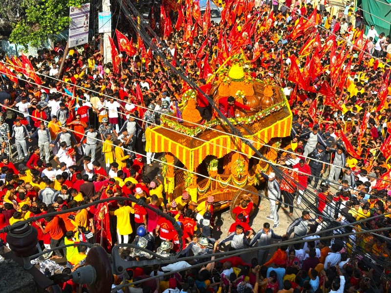 विशाल गहवामाई रथयात्रा भब्य रुपमा सम्पन्न